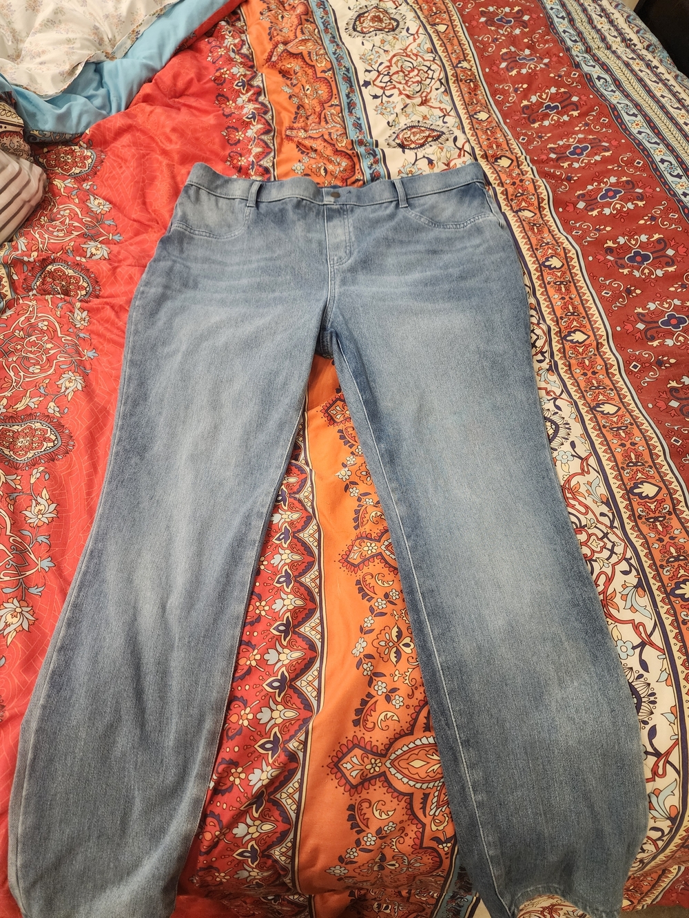 Time and Tru Straight Leg Light Blue Jeans